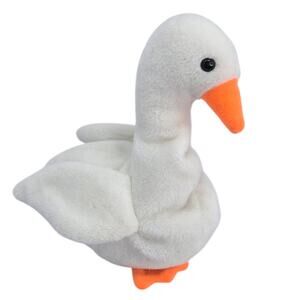 Ty Vintage Gracie Swan Beanie Baby Babies Retired PVC Stuffed‎ Animal Plush 7"